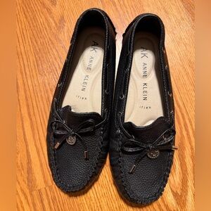 Anne Klein Women's Shoes Size 6 Black  Moccasin Driving Shoes Flat